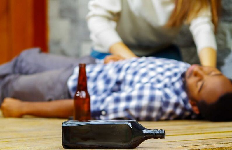 Alkoholismus kann zum Tod führen
